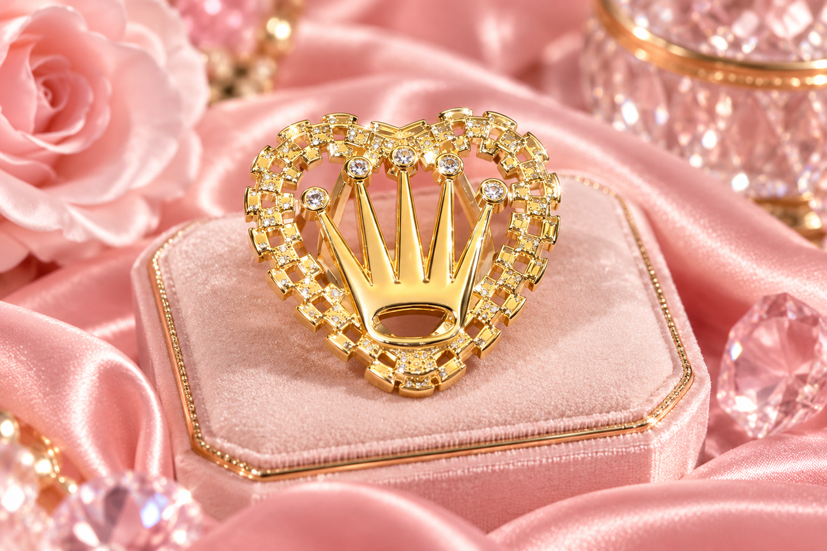 ROLEX HEART RING
