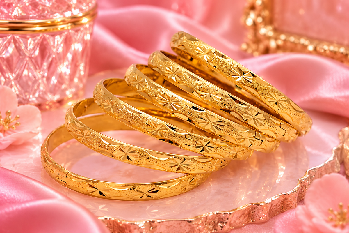 24K GOLD BANGLE 1 PIECE