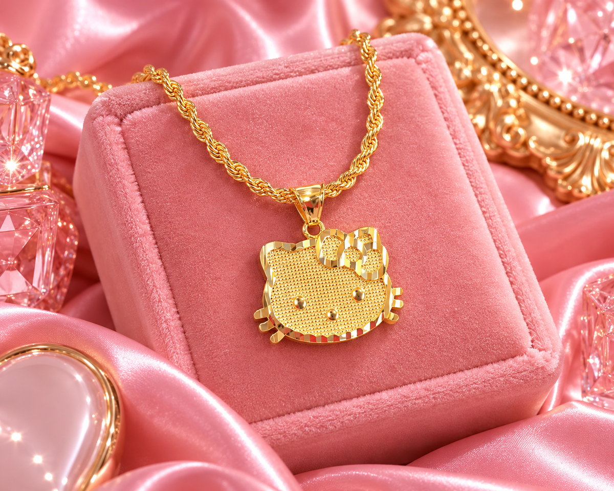 HK FACE NECKLACE