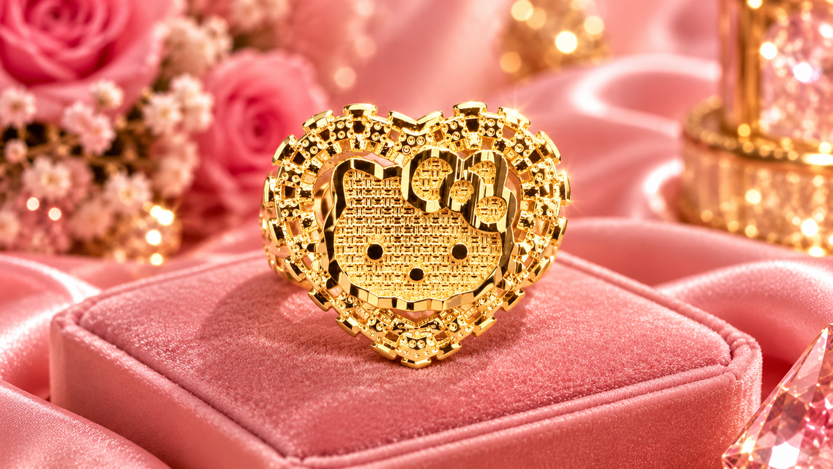 HK ROLEX HEART RING