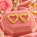 HEART NUGGET STUDS