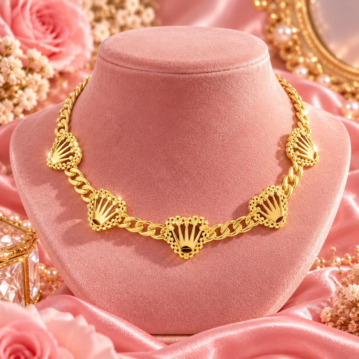 ROLEX HEART CHAIN