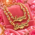 18k Custom Double Plated Name Necklace