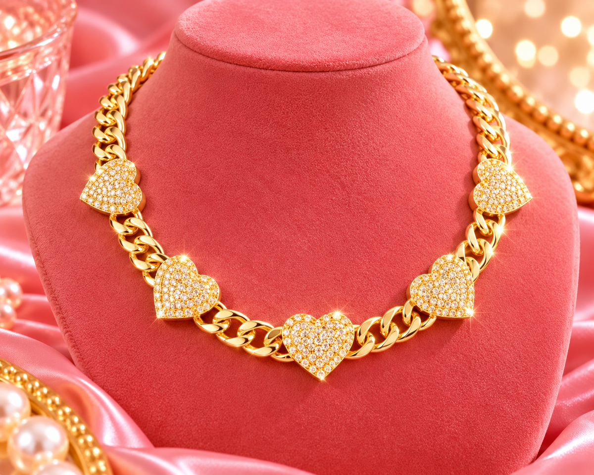DIAMOND HEART CHAIN