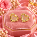 PINK HEART STUDS